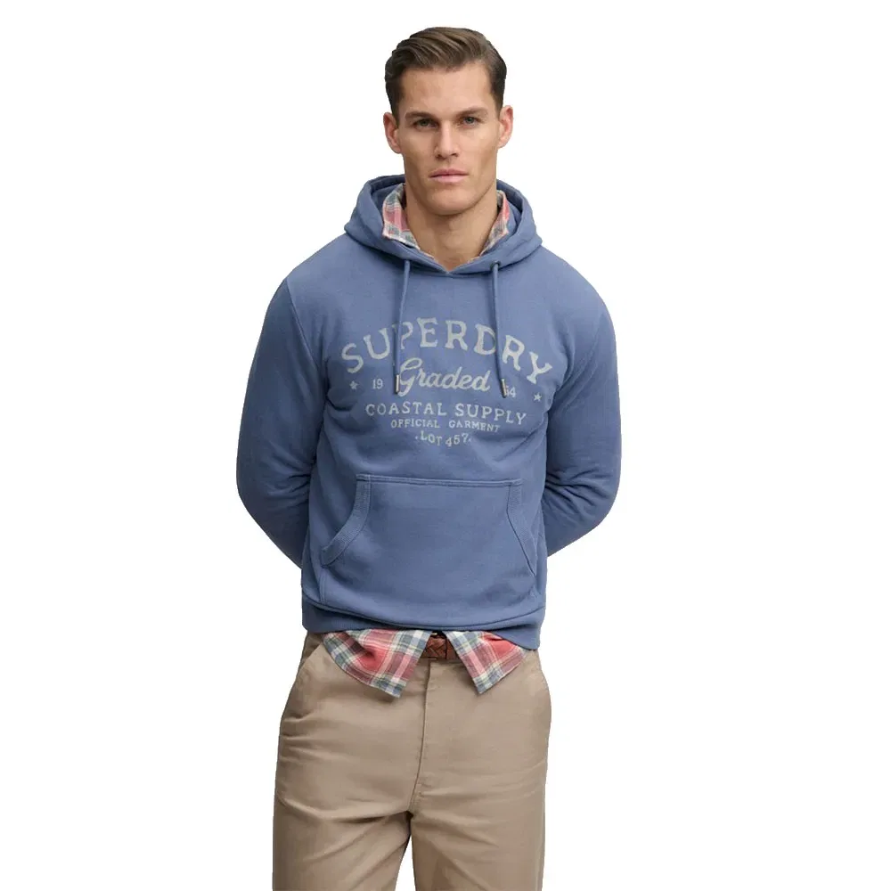 Худи Lo-Fi Dockside Superdry, синий