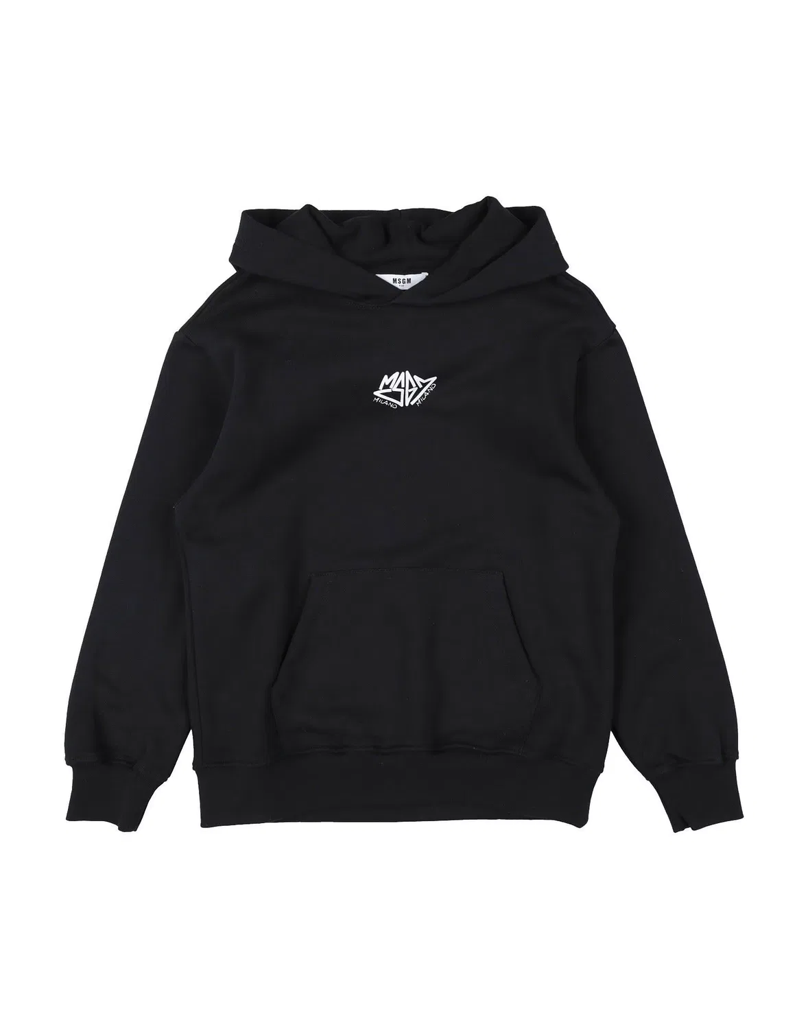 Свитшот на флисе с капюшоном Msgm, черный