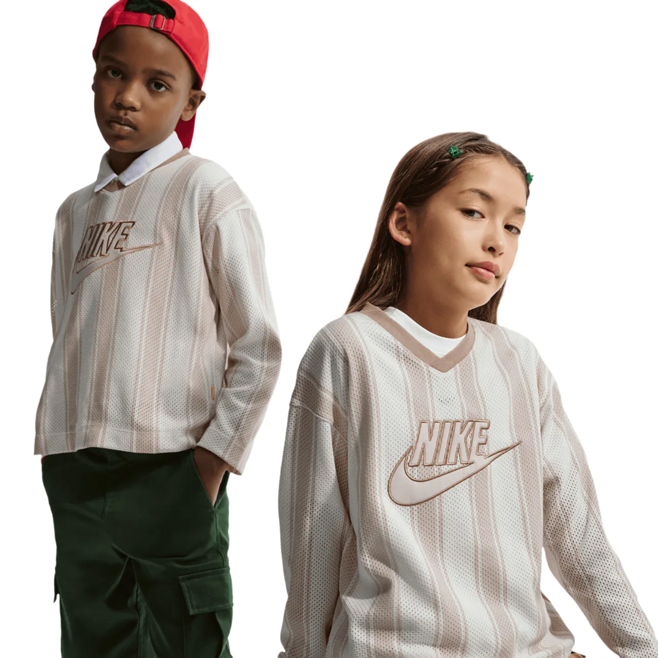 Джерси для мальчиков NSW Mesh Nike, бежевый