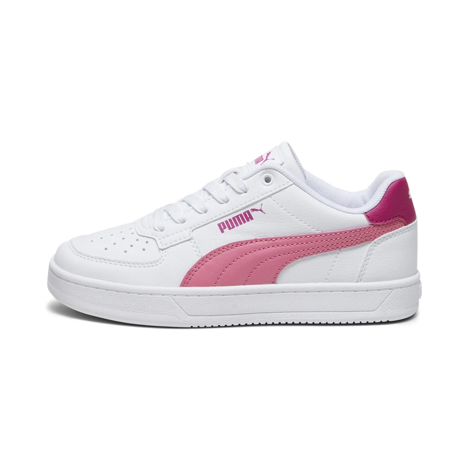 Детские кроссовки для мальчиков с перфорированным верхом PUMA Caven 2.0 Jr, White Strawberry Burst Pinktastic Pink — фото 4