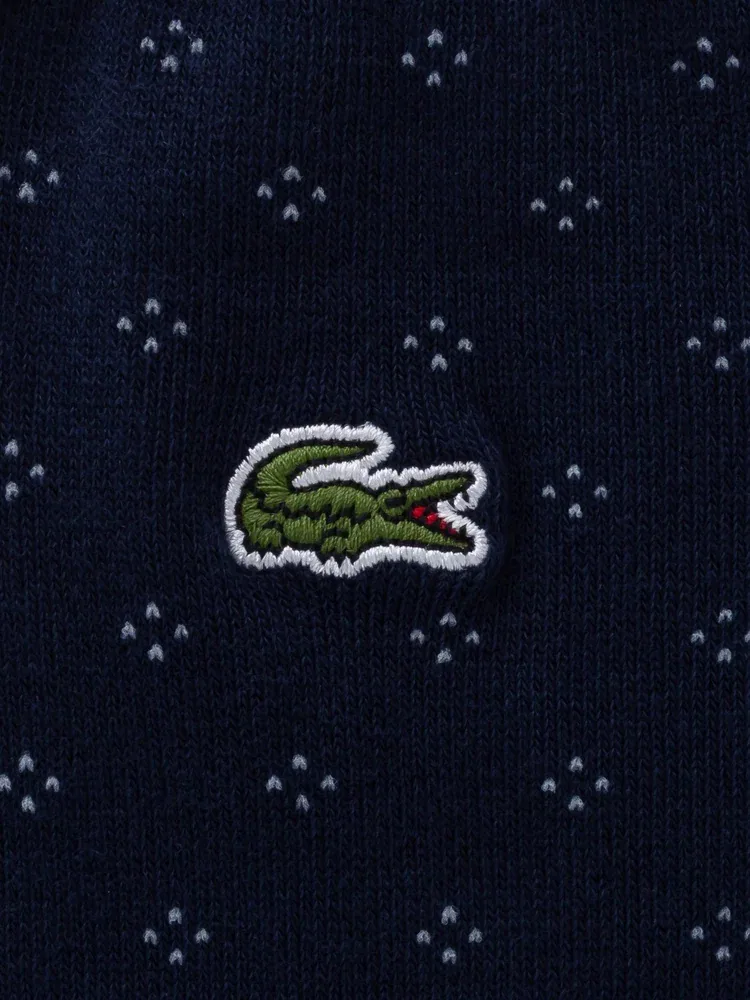 Носки мужские с точечным узором, модель RA040E LACOSTE, Navy — фото 2