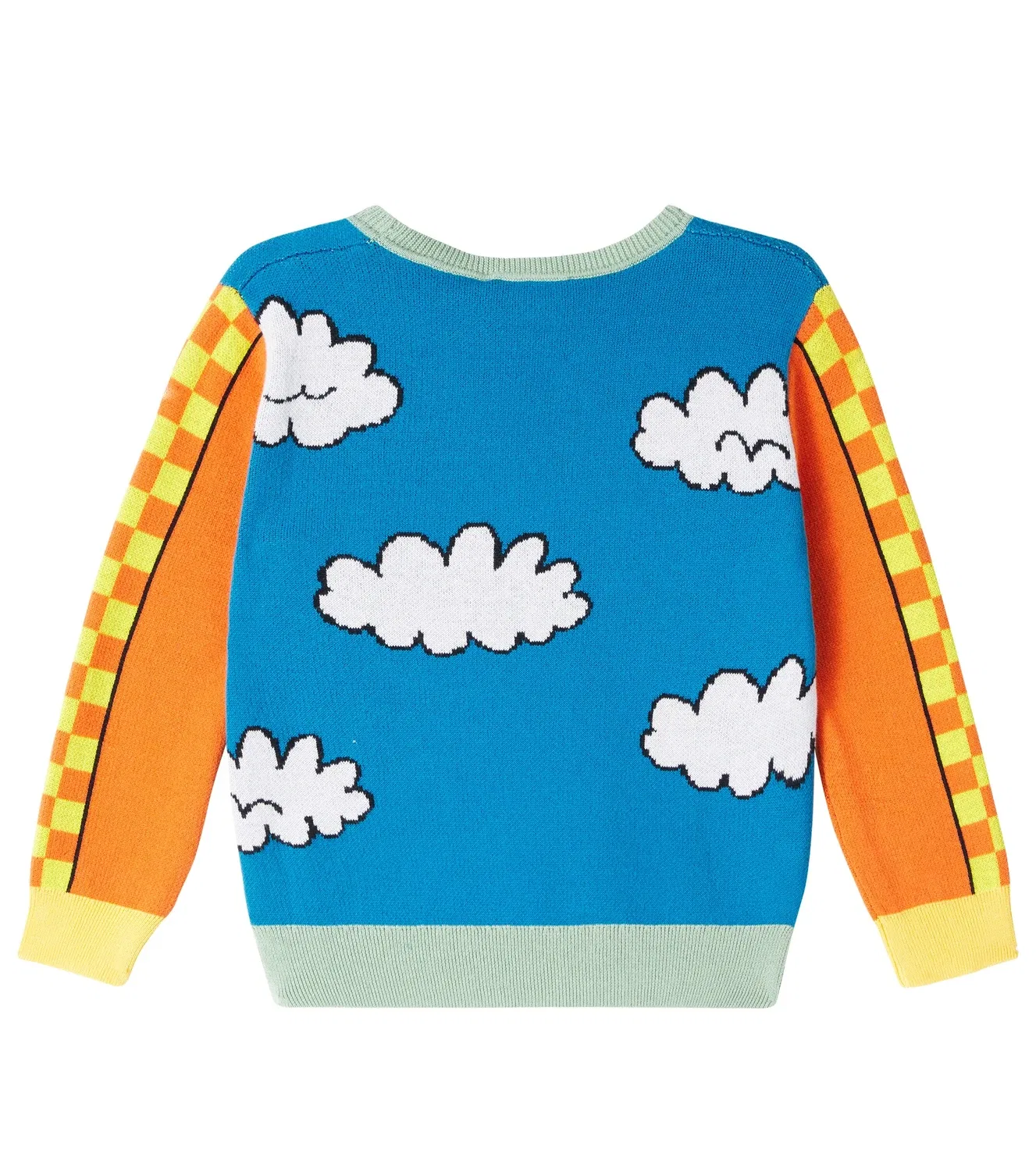 Свитшот хлопковый с принтом Stella Mccartney Kids, мультиколор — фото 4
