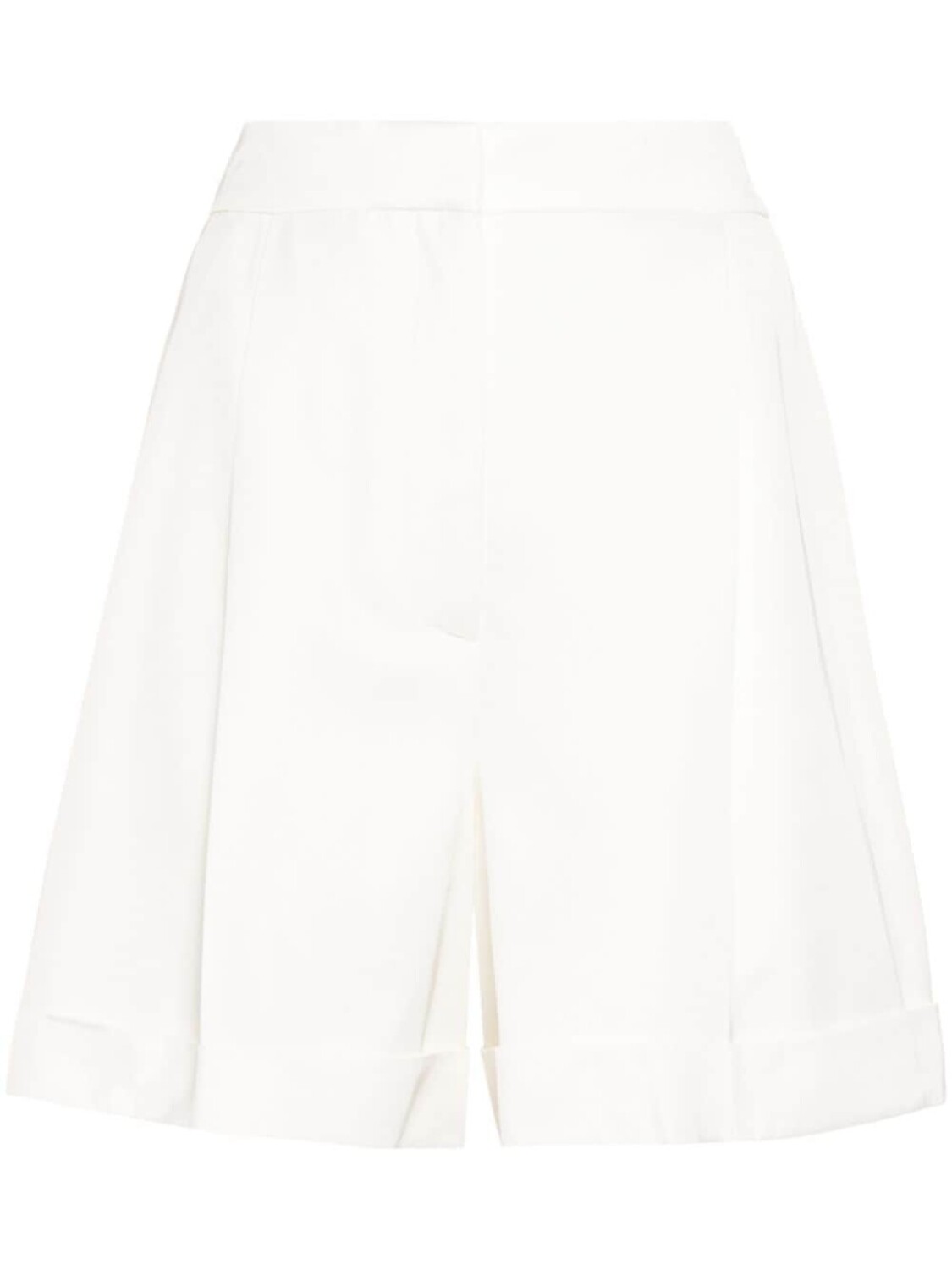 

Шорты с завышенной талией и складками Alexander McQueen, белый