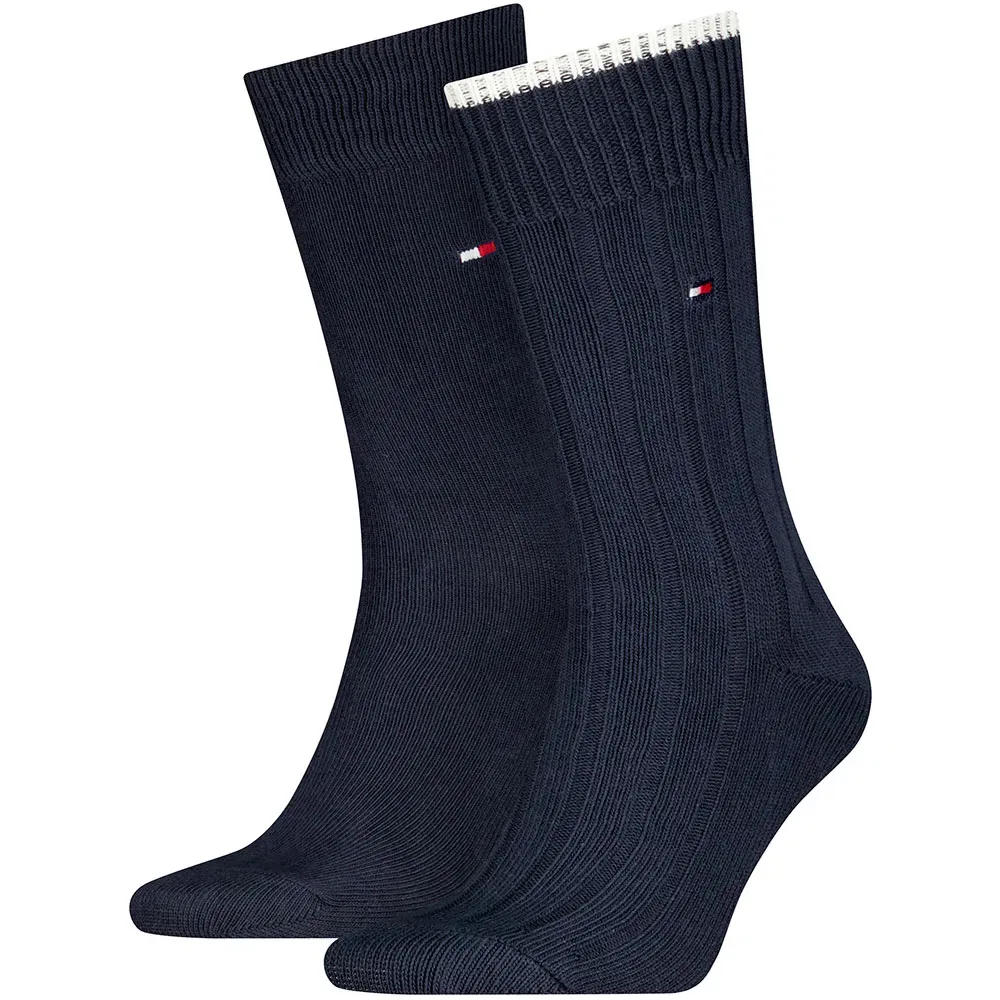 Мужские хлопковые носки Structure Rib Tommy hilfiger, Blue