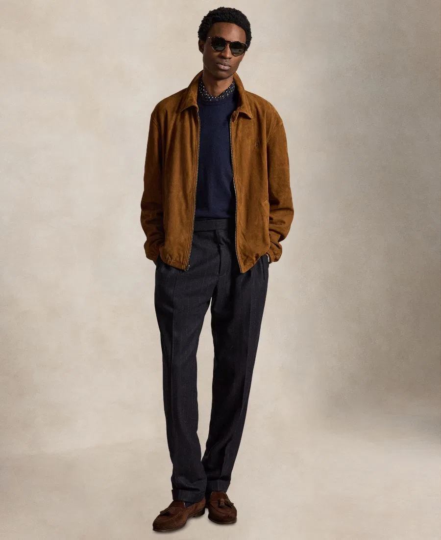 Мужская куртка из замши Bayport Polo Ralph Lauren, Cinnamon — фото 2