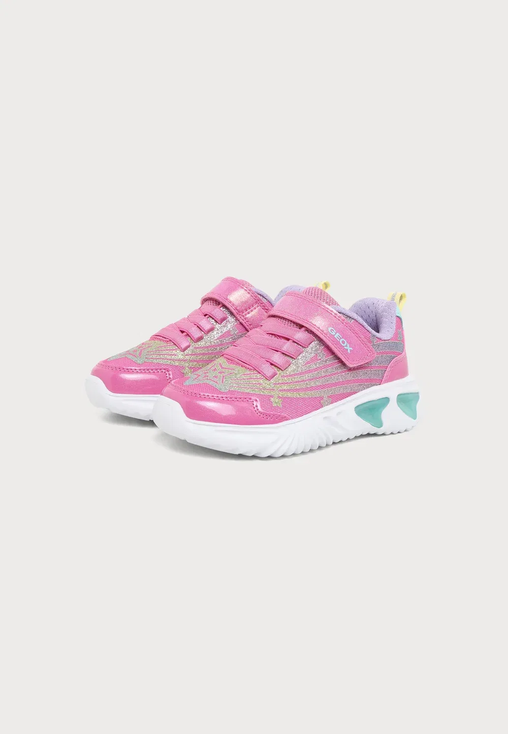 Девушка-Ассистентка - тренеры Geox, Fuchsia/Multicolor — фото 2