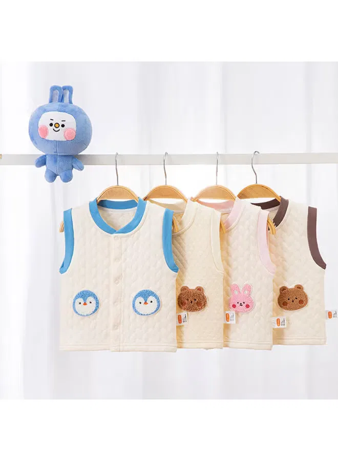 Жилет детский утепленный на плечи Babyprints, розовый