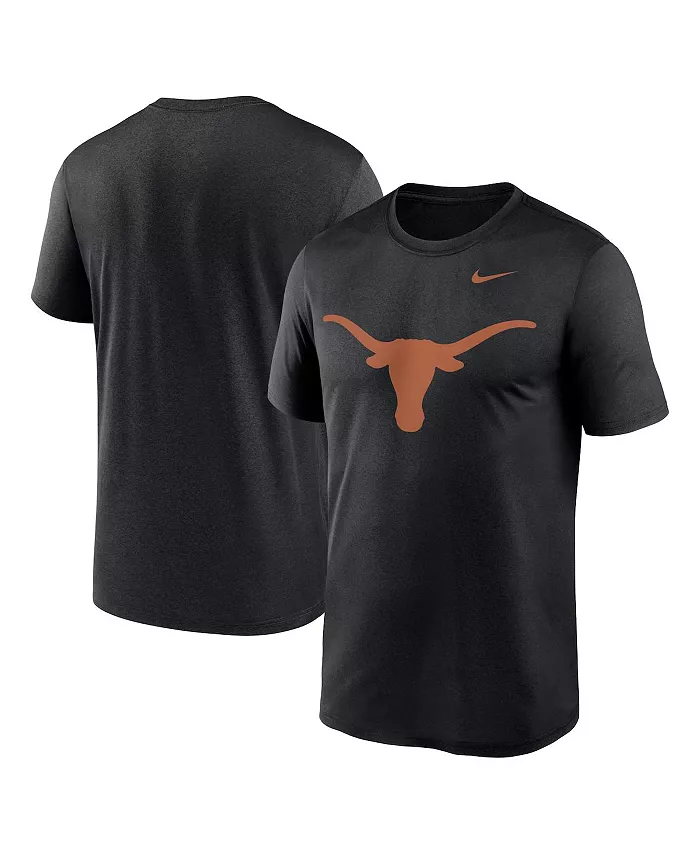 

Мужская футболка Texas Longhorns Primetime Legend Logo Nike, черный