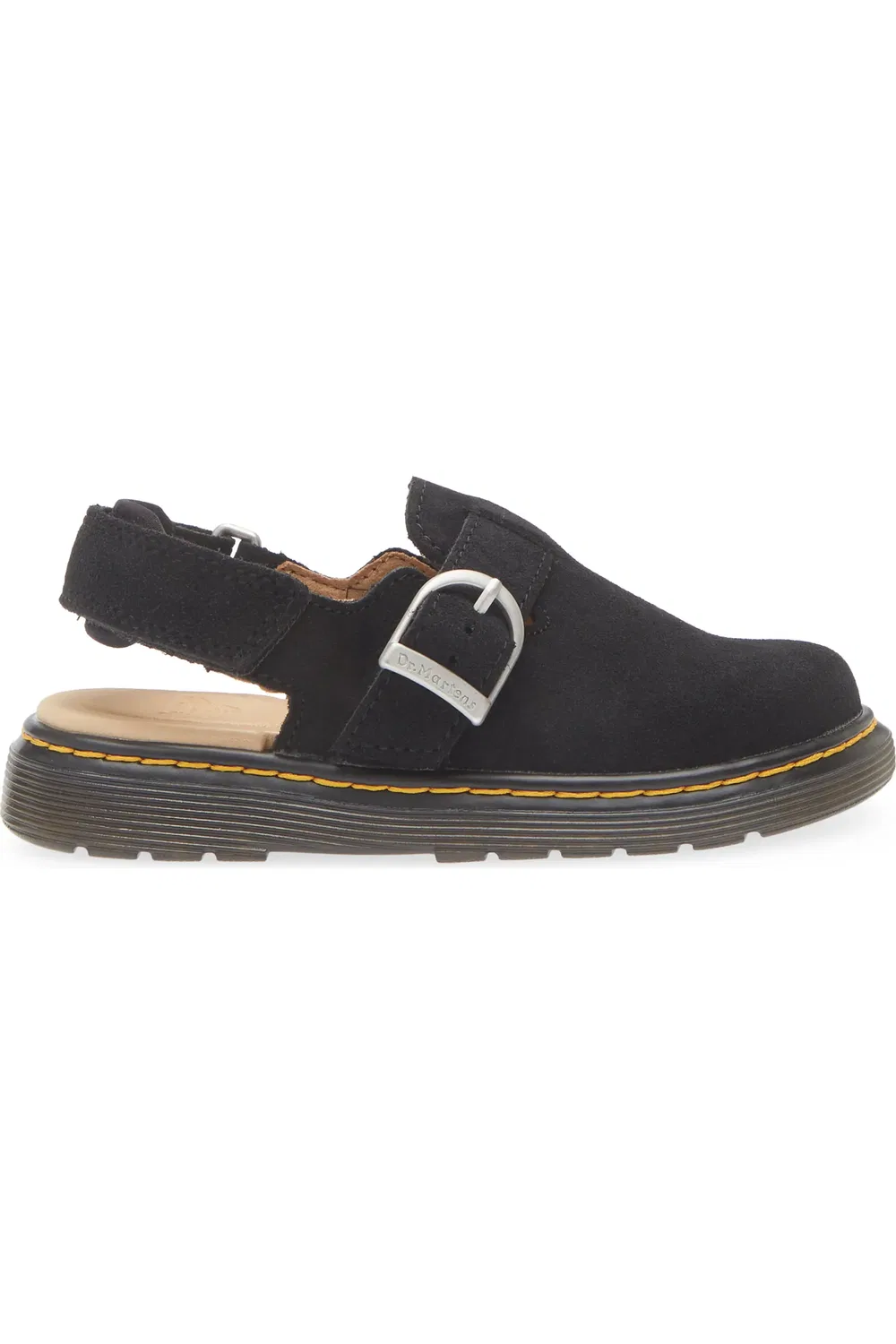 Детские мюли Dr. Martens Jorgie Slingback, регулируемый ремешок, черный — фото 3
