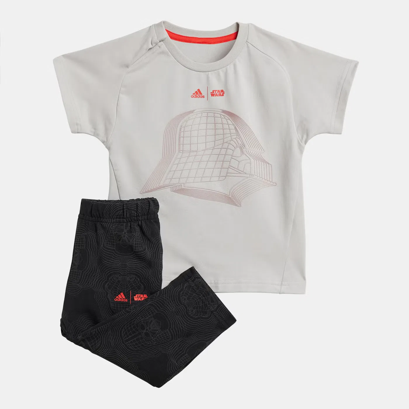 Комплект футболка и штаны Star Wars Adidas, серый
