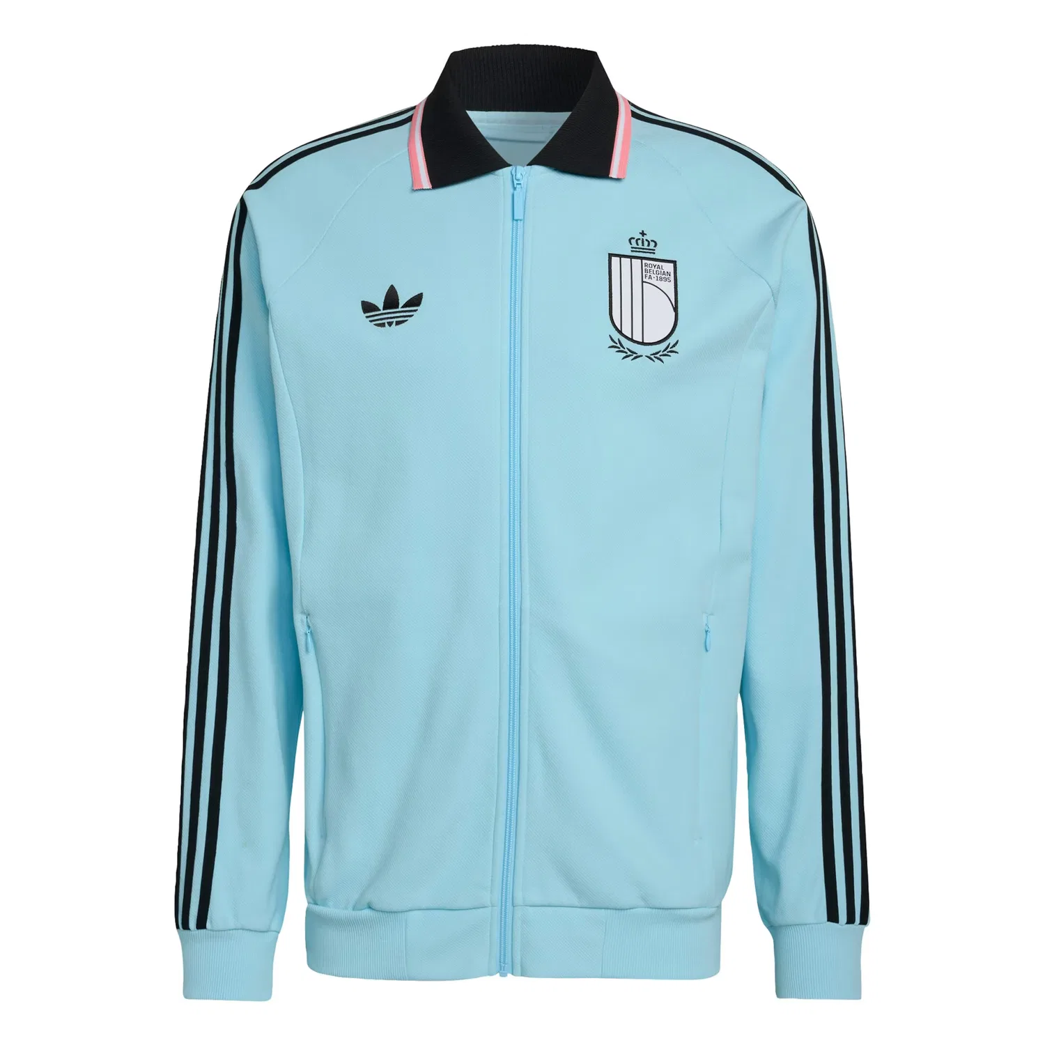 Спортивная куртка Adidas Performance Belgium Away Anthem небесно-голубого цвета
