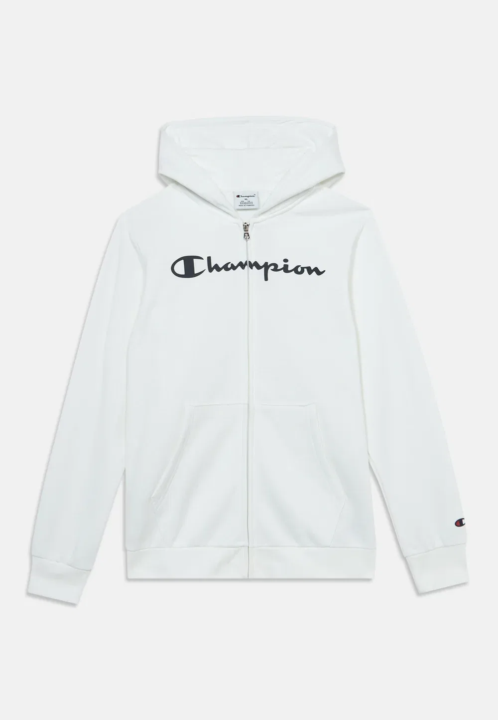 Спортивная толстовка на молнии, стандартный крой, унисекс - свитшот на молнии Champion, White
