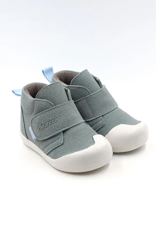 Детские ортопедические ботинки для девочек с липучками Poco First Step Macco Shoes, Blue