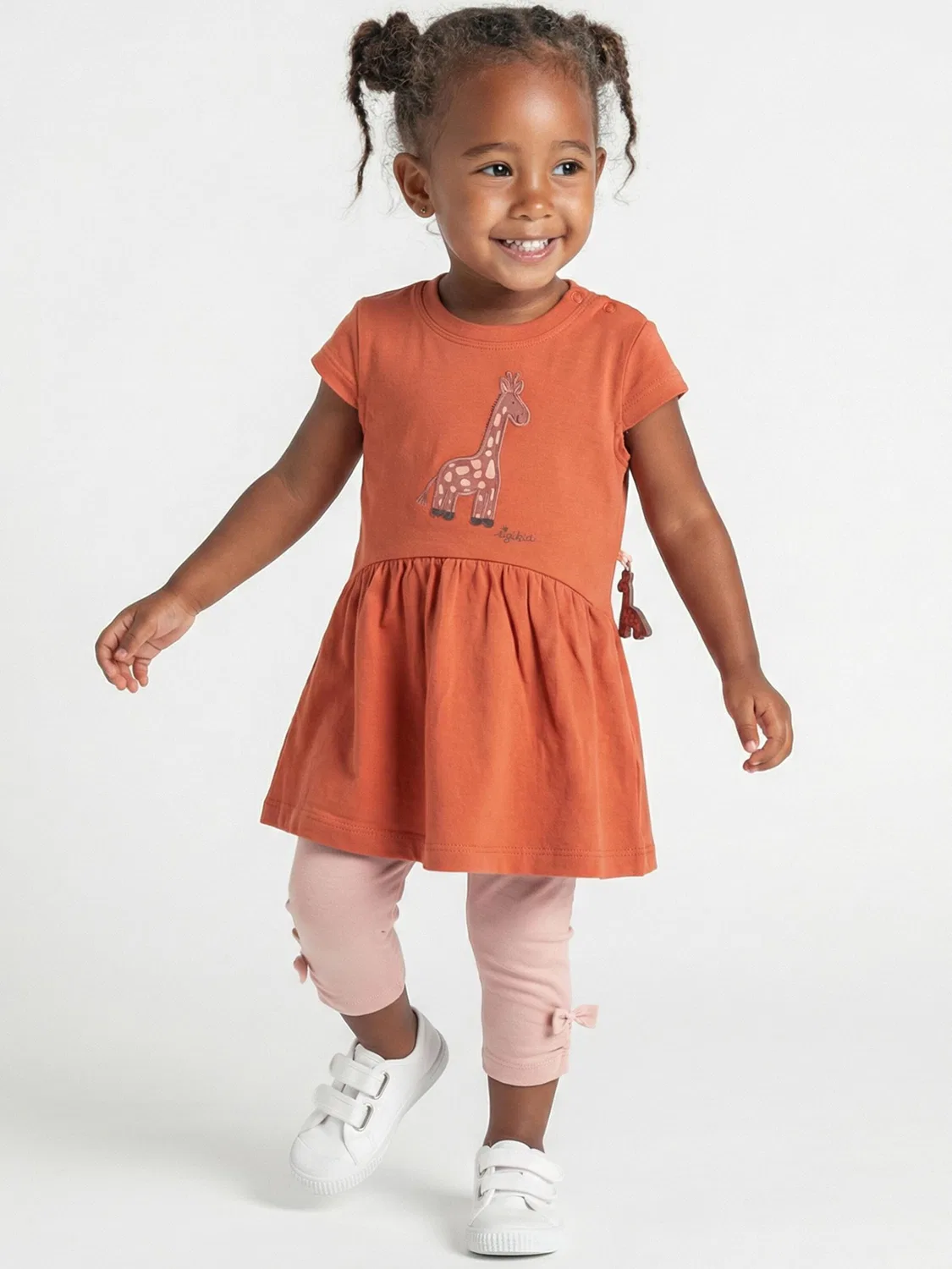Платье Sigikid Kleid Savanne оранжево-красного цвета — фото 3
