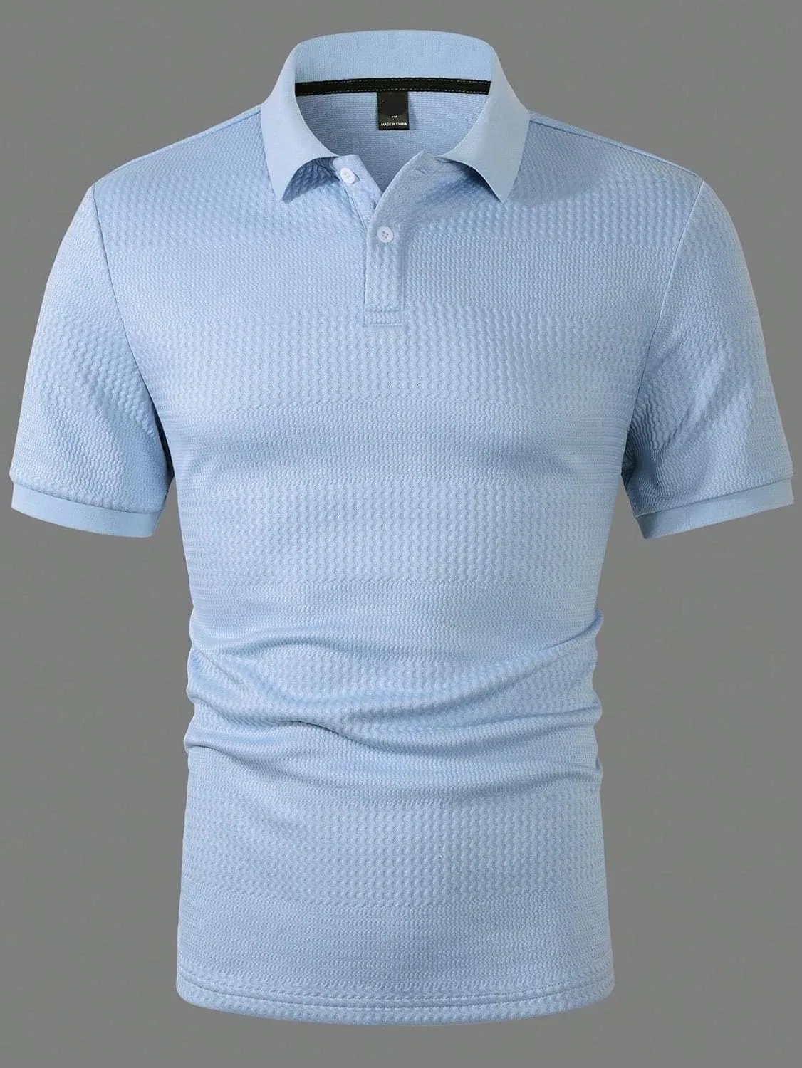 Мужская хлопковая футболка с коротким рукавом, Baby Blue — фото 4
