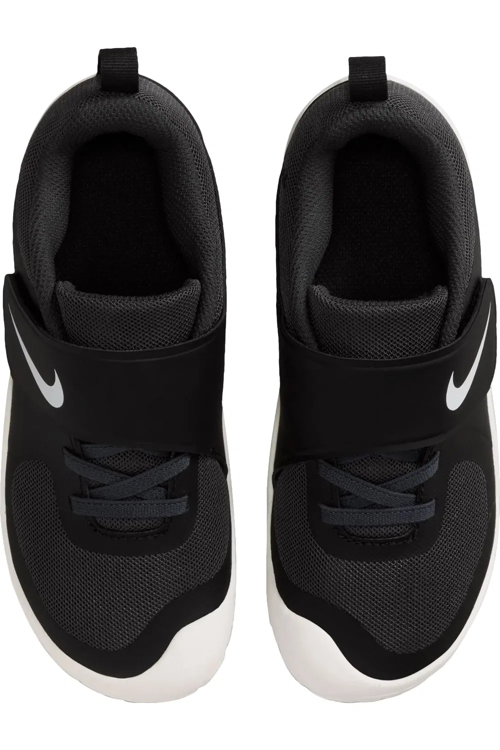 Детские кроссовки легкие на липучке Swoosh 1 Essential Nike, 001 черно-белый — фото 4