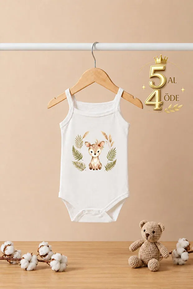 Детское боди для новорожденных с принтом Bebeqon, White