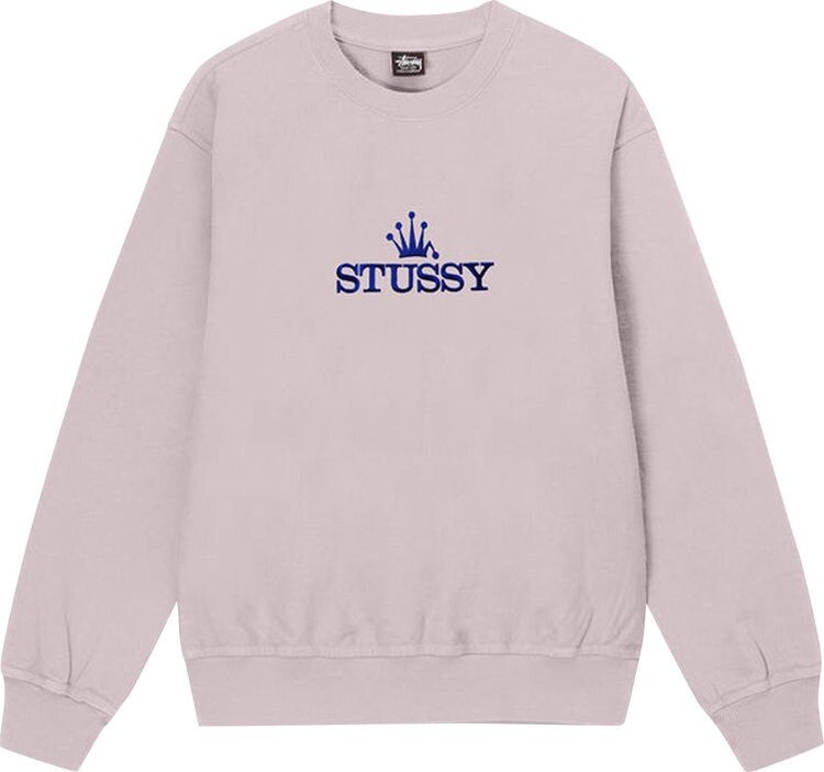 

Толстовка Stussy Glamour Pigment Dyed Crew 'Blush', фиолетовый