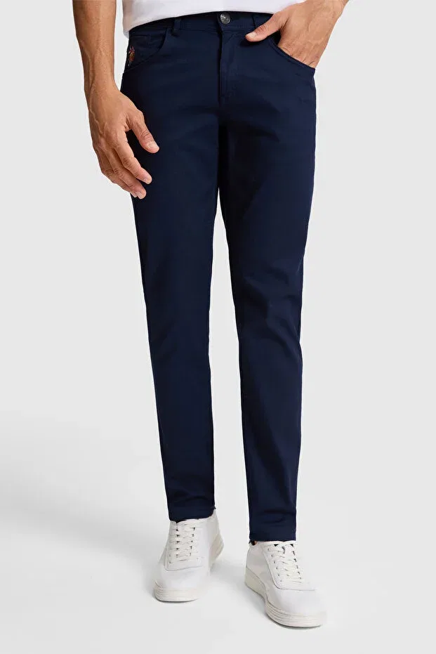 Мужские брюки хлопковые U.S. Polo Assn., Navy Blue — фото 2