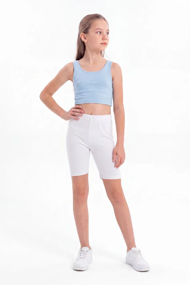 Детские леггинсы для девочек хлопковые Basic Arma Yıldız, White — фото 2