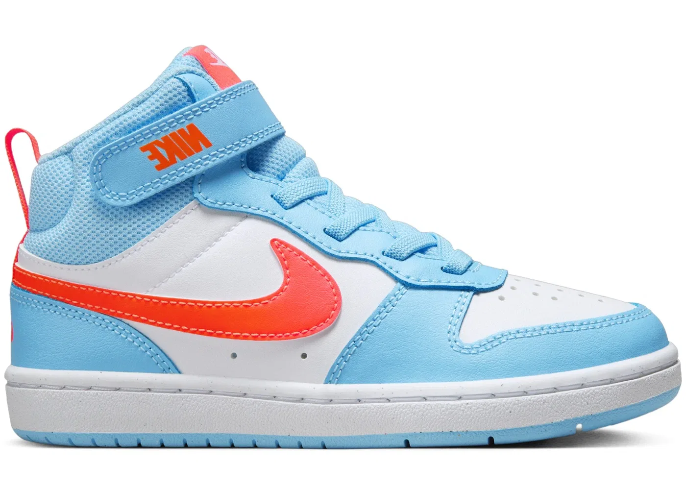 Детские кроссовки с высоким верхом Nike Court Borough Mid 2 Nike, Aquarius Blue/White/Total Orange