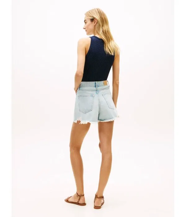 Женские шорты из денима Regular Fit Tommy Hilfiger, Azzurro — фото 3