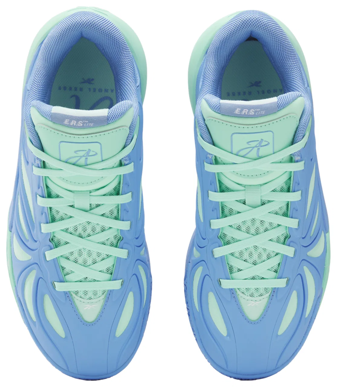 Кроссовки для девочек Angel Reese 1 Reebok, цвет Blue/Green — фото 4