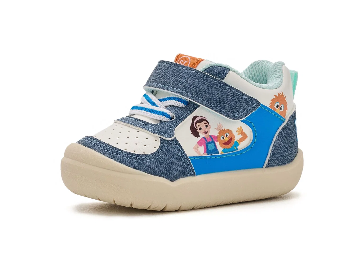 Кроссовки Ms Rachel Where Is Herbie Mid (для малышей) Stride Rite, Denim