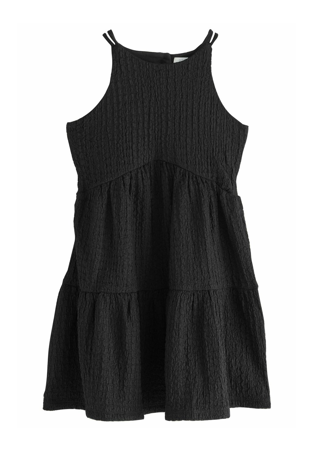 

Повседневное платье REGULAR FIT-STRAPPY CRINKLE Next, черный