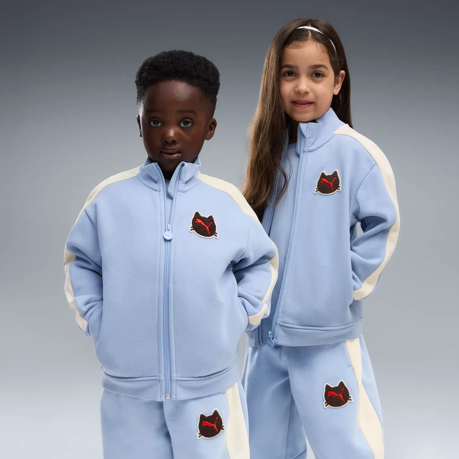 Детская свободная куртка на молнии t7 Imaginary Friend Puma, Chambray Blue