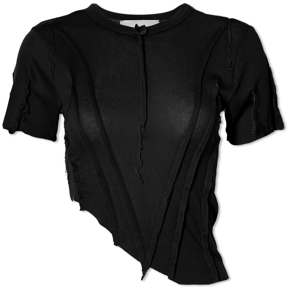 

Футболка Sami Miro Vintage Asymmetric Tee, Черный, Футболка Sami Miro Vintage Asymmetric Tee