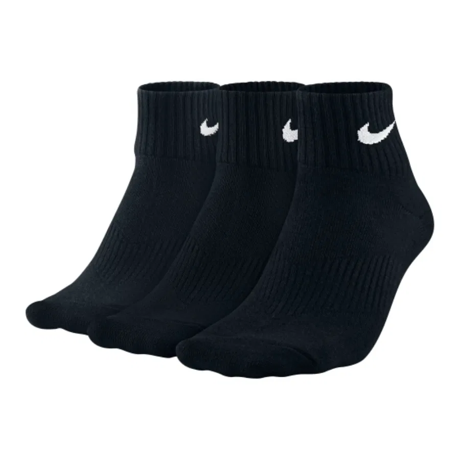 Три пары спортивных носков Nike Sx4706-001, Lightweight Quarter, Черный