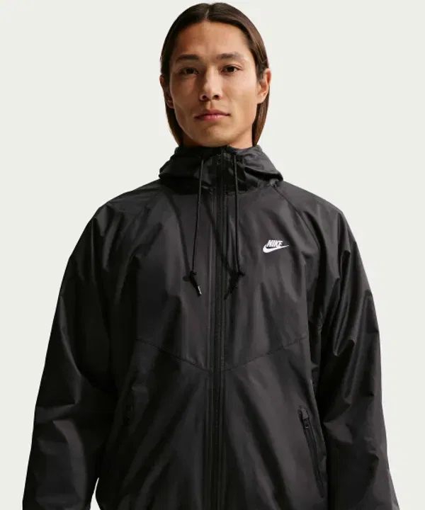 Тренировочная куртка Windrunner, Nike, черный/белый