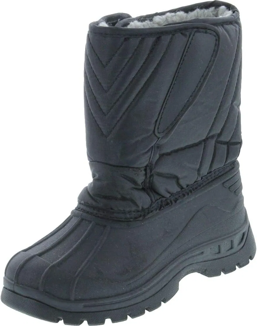 Детские зимние ботинки для мальчиков с принтом Static Footwear, Black