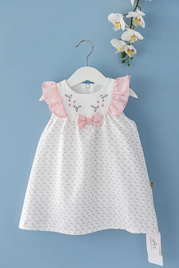 Детское платье для девочек хлопковое Babymod, Cream