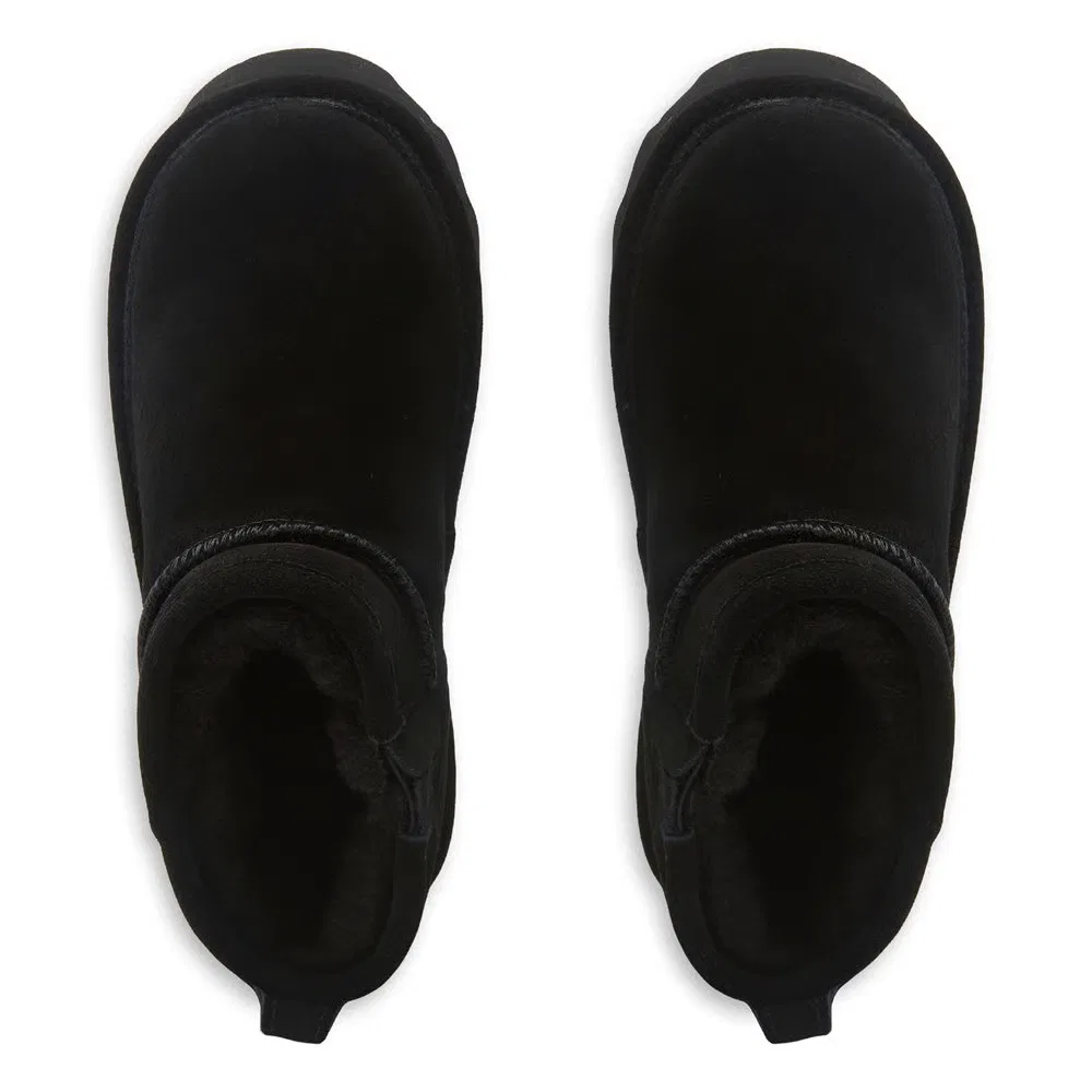 Детские ретро-ботинки на платформе короткие Bearpaw, Black — фото 4