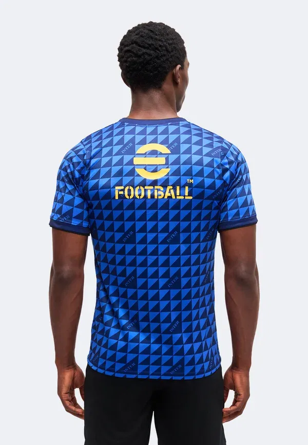 Футболка с принтом Inter Nike Performance, Lyon Blue/Black/University Gold, черный/синий — фото 3