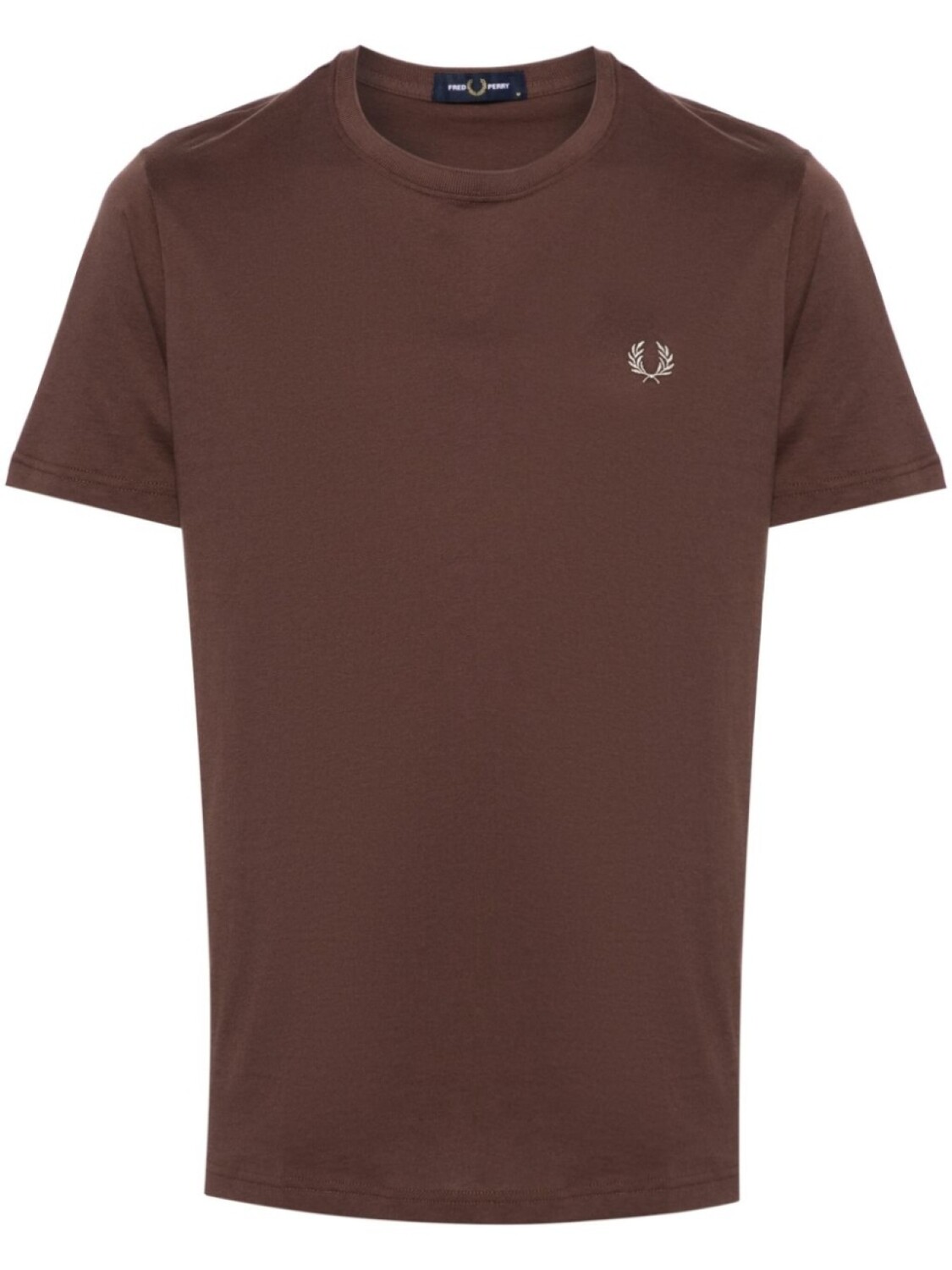 Футболка с вышитым логотипом Fred Perry, коричневый
