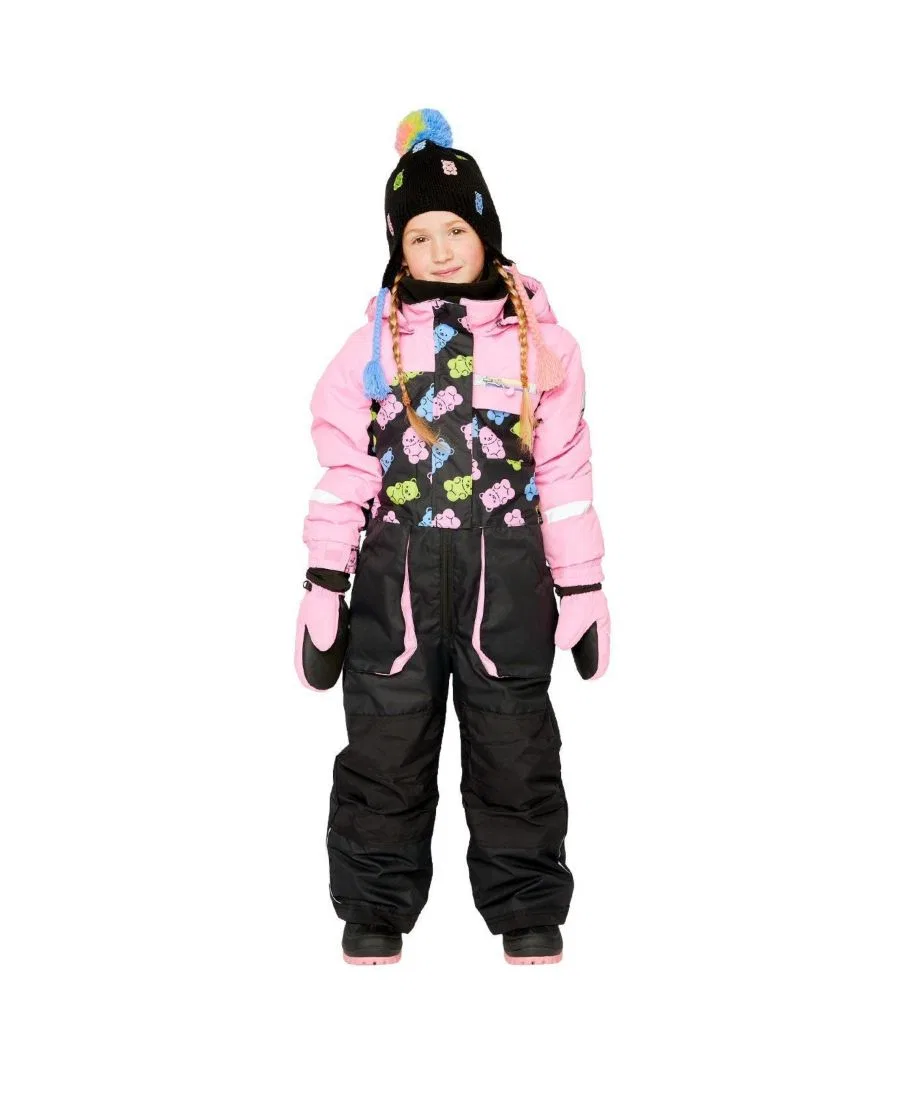 Детский комбинезон PLAY с принтом Gummy Bear Print Deux par Deux, Black Gummy Bear Print — фото 2
