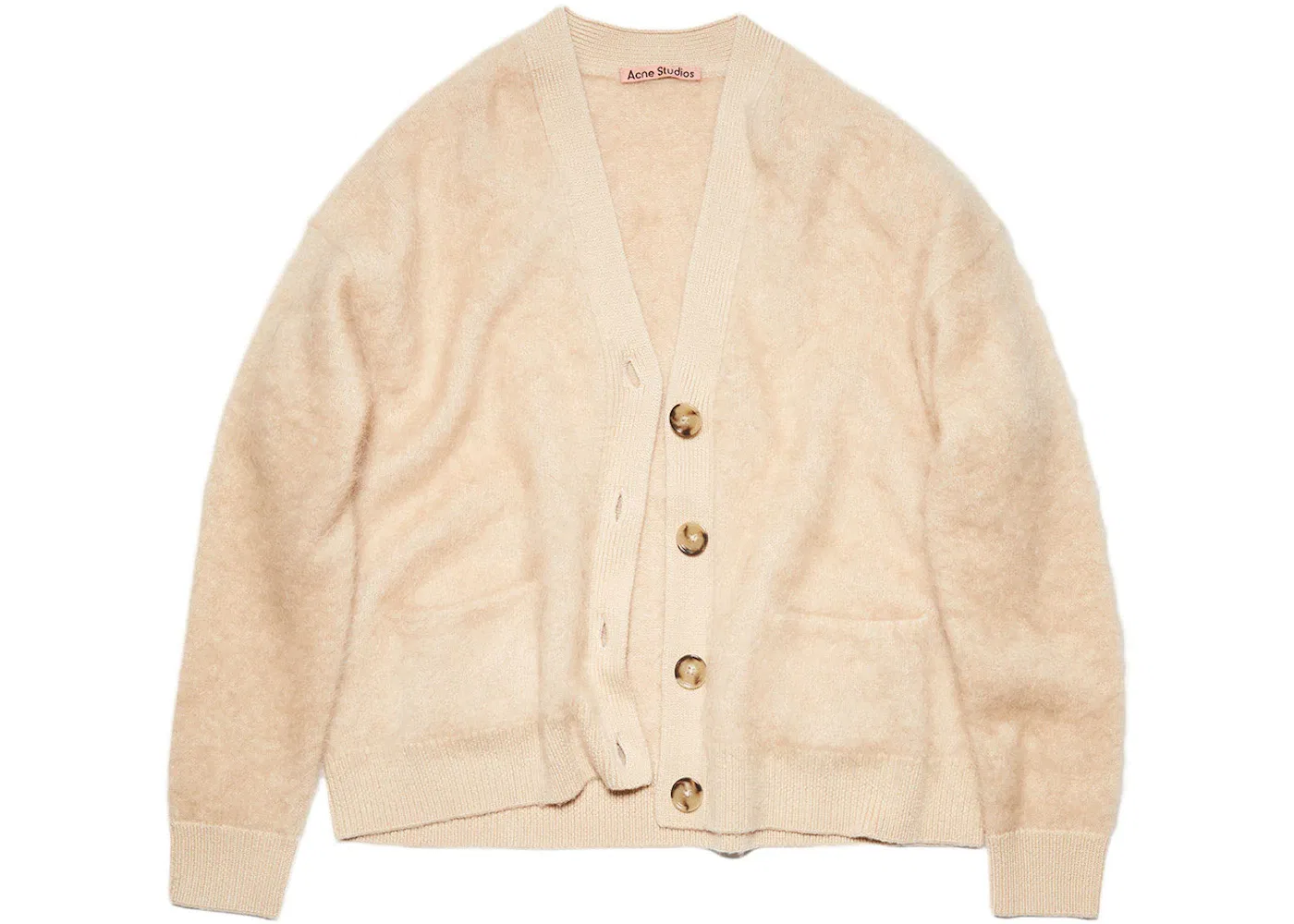 Мужской кардиган шерстяной с принтом Cardigan Acne Studios, Warm Beige