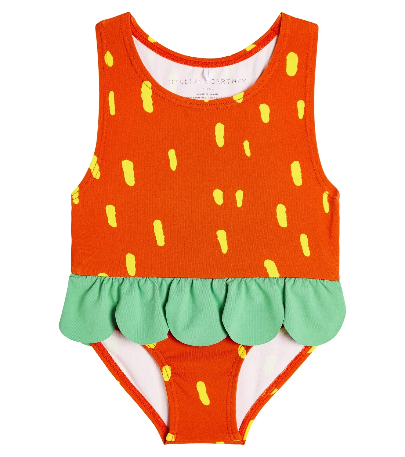 Раздельный купальник с принтом Stella Mccartney Kids, красный