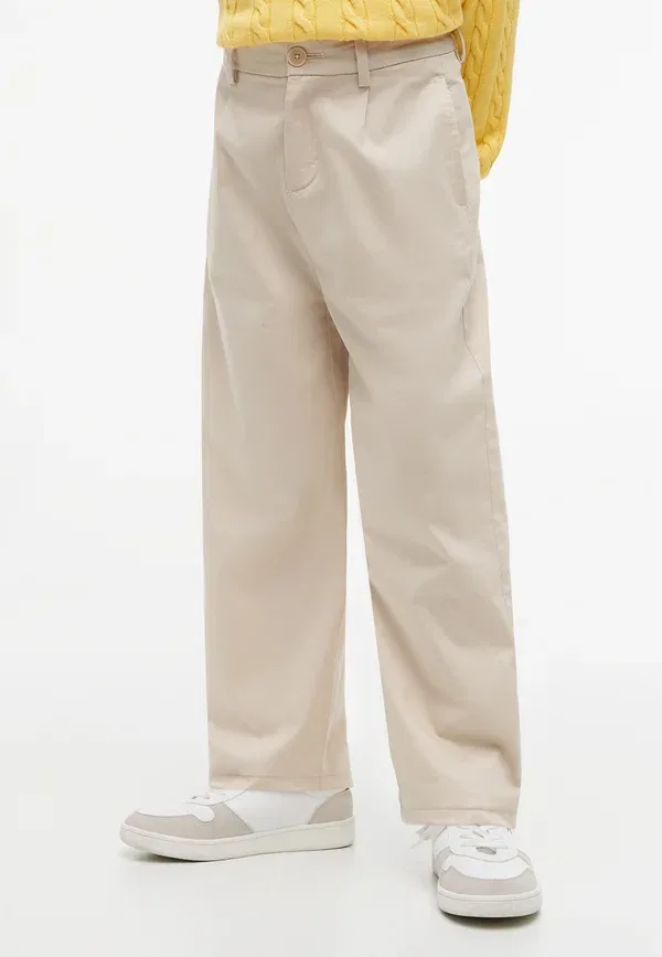 Брюки хлопковые Pleated pant Tommy Hilfiger, classic beige, бежевый