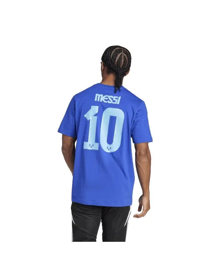 Футболка графическая с принтом Messi Adidas, синий — фото 4