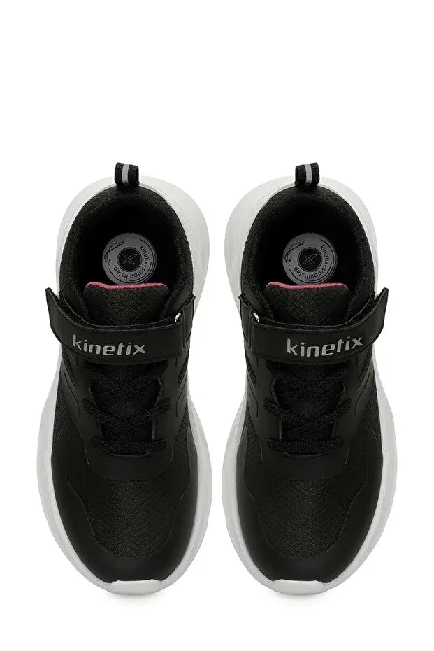 Детские спортивные кроссовки для девочек с липучкой Kinetix, Black — фото 4