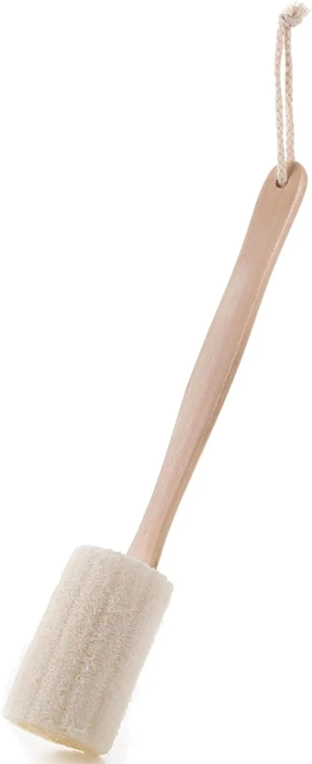 Люффа скраб для тела, Generisch, 10 см, With Wooden Handle