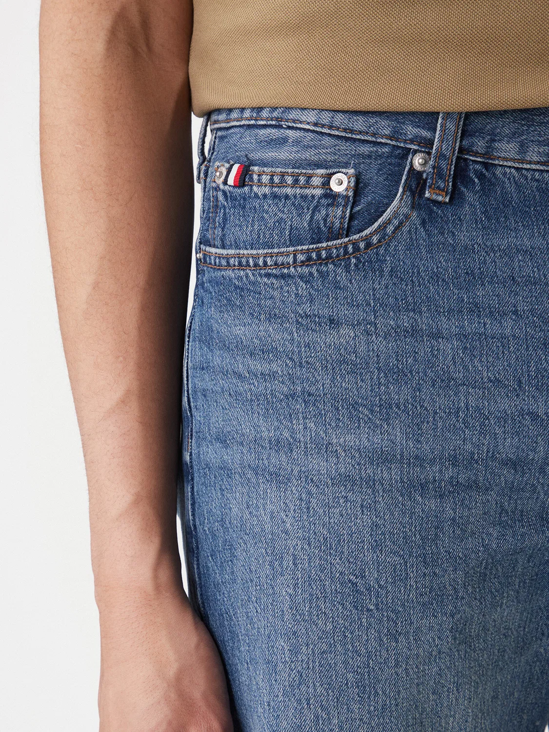 Мужские джинсовые шорты стандартного кроя Dover Tommy Hilfiger, синий — фото 4