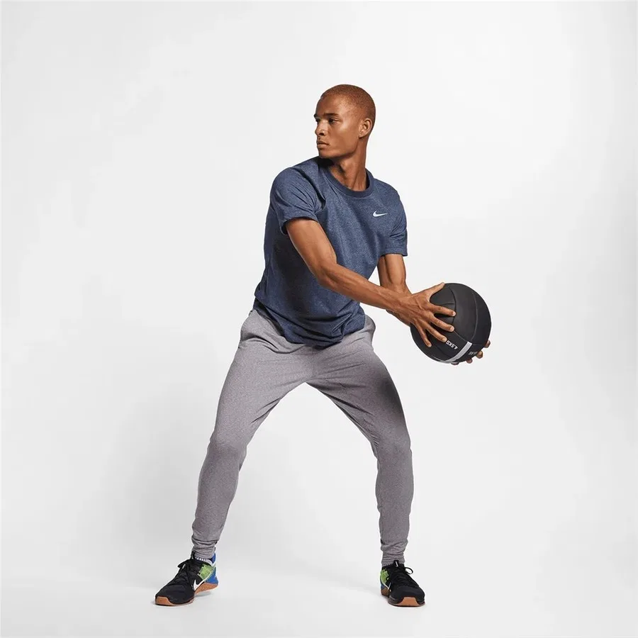Футболка спортивная с принтом Nike Dri-FIT Tee Crew Solid, Цвет 473 — фото 3