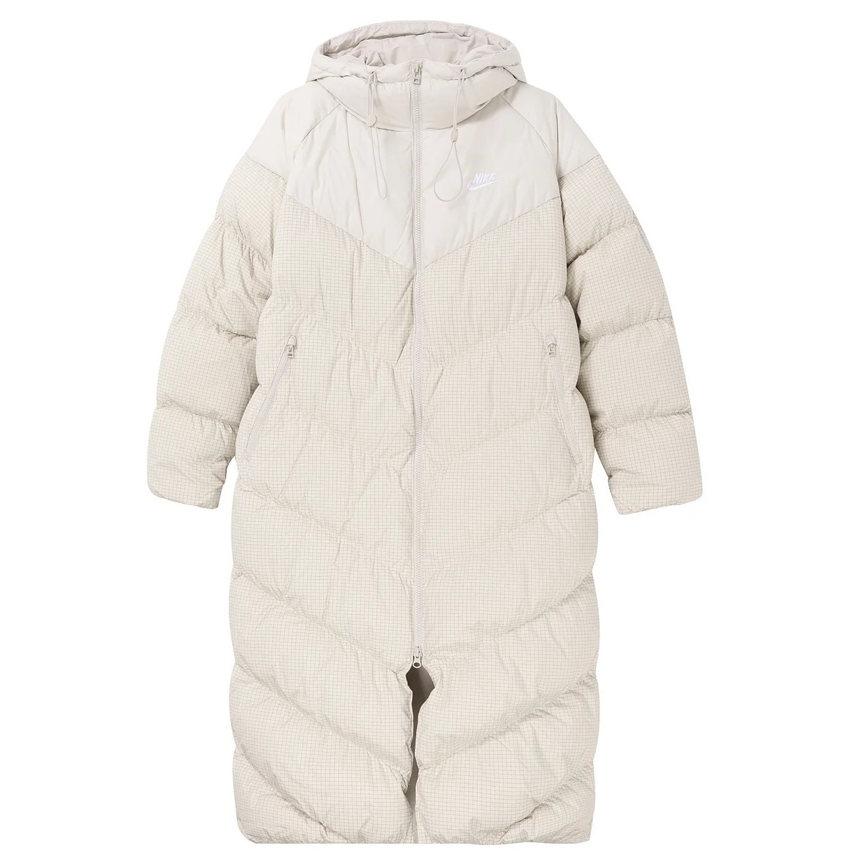 

Пуховик Nike Sports Loose Casual Long Hooded, светло-розовый