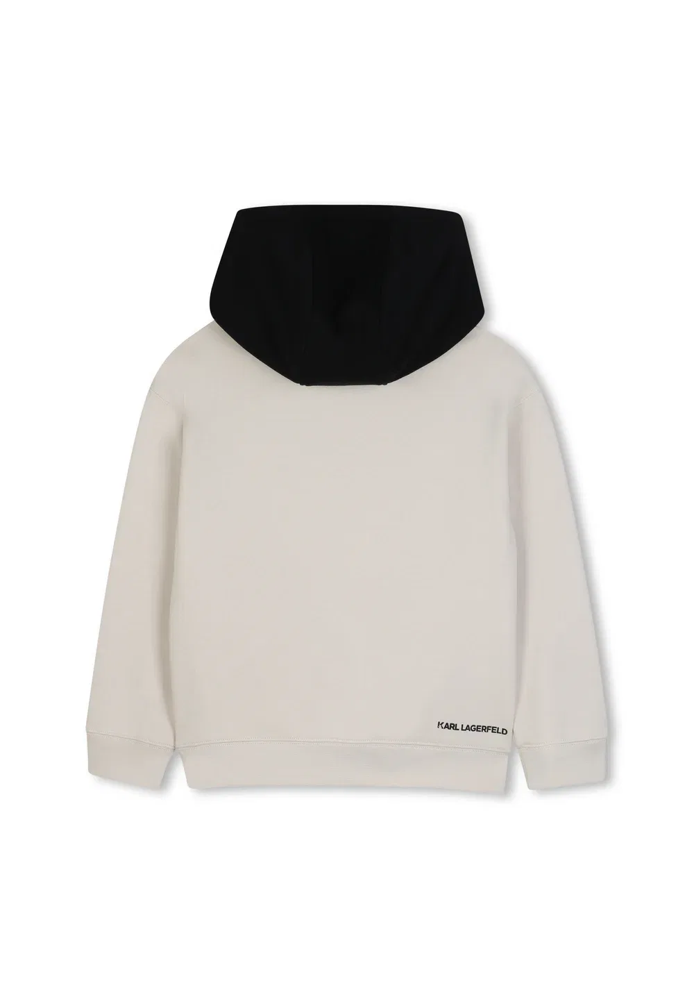 Толстовка Sweat a capuche унисекс - худи Karl Lagerfeld Kids, Cream — фото 3