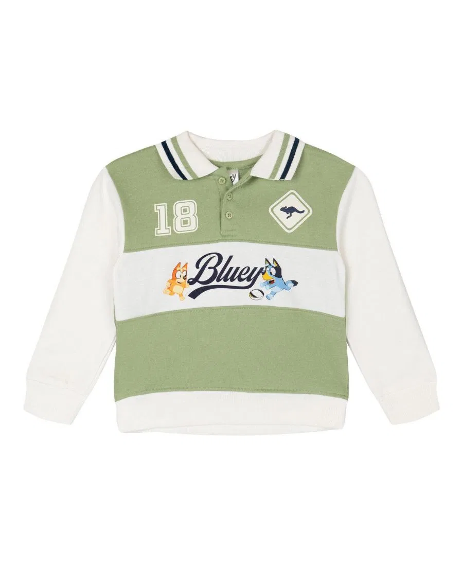 Комплект из футерной поло и джоггеров Bluey Bluey Bingo Green Navy — фото 2